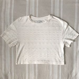 Madewell Striped Crop Tee